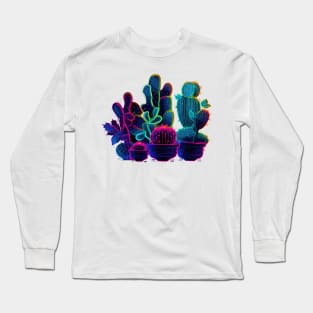 Neon Cactus Long Sleeve T-Shirt